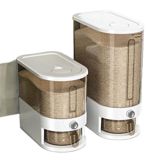 【一键快速出米、密封防虫设计】米桶密封家用高端自动出米面粉大米密封桶大容量装米箱按压储粮桶.TA 商品图4