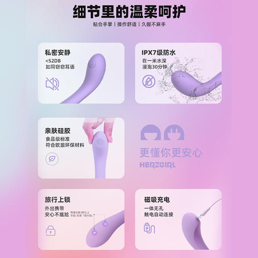 赫兹少女失重808G点拍打震动棒 加温DIY玩具女高潮神器豆豆刺激情趣用品静音玩具 商品图3