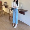 薄款蕾丝九分牛仔阔腿裤 商品缩略图6