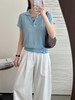 isabelle marran高智感老钱风翻领亚麻POLO衫JS3699002 商品缩略图6