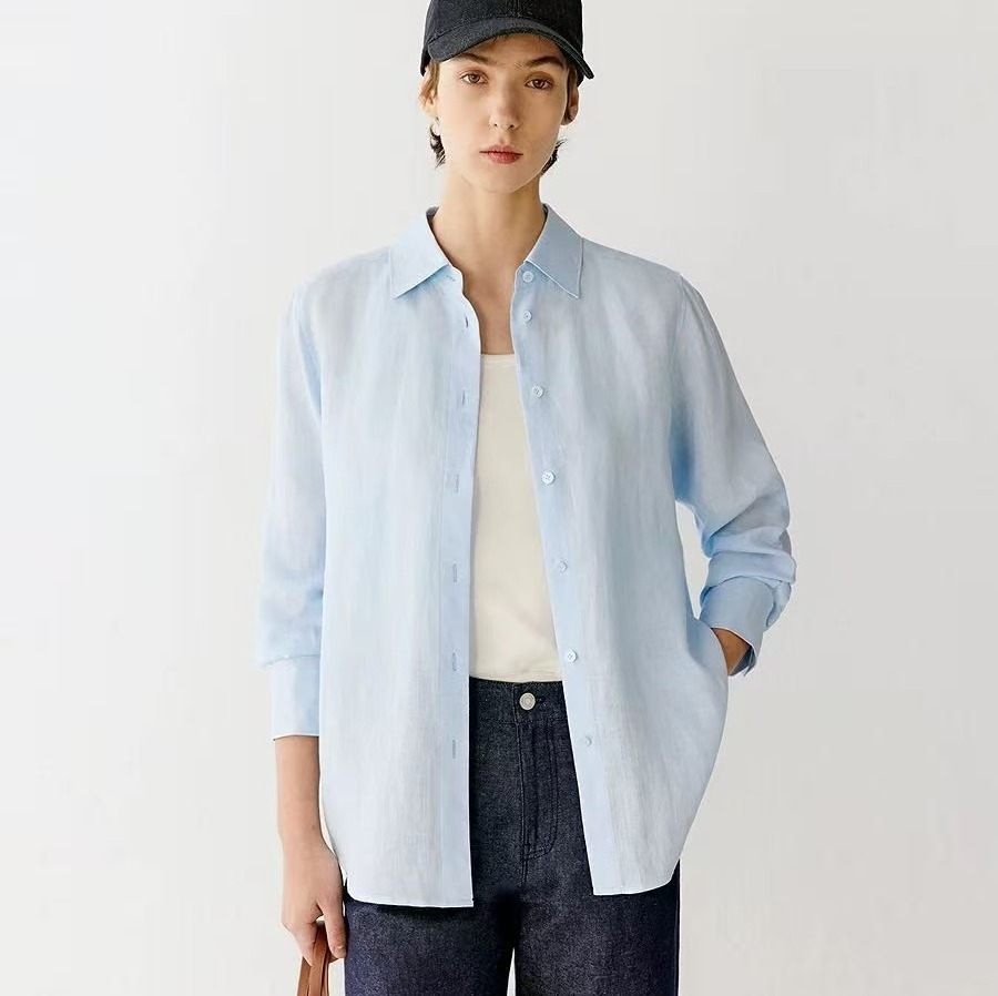 2026年春季新款减龄又松弛的亚麻衬衫
