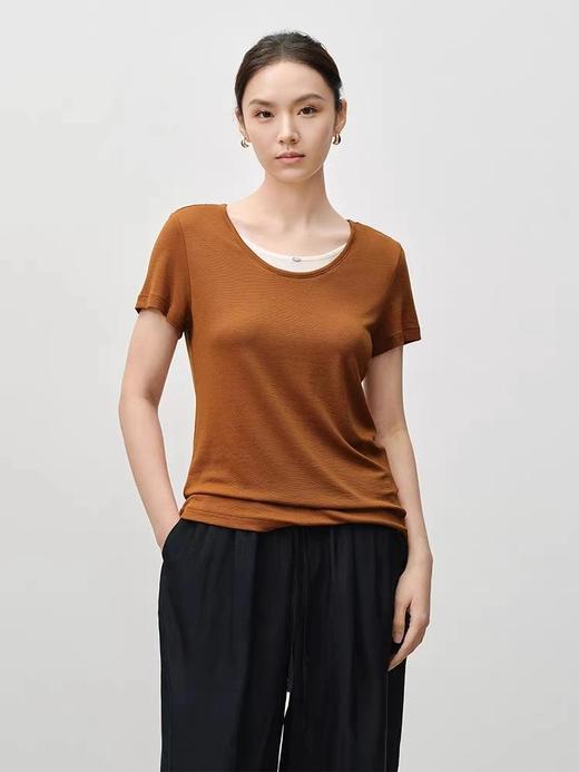 无补！品牌原单！显瘦假两件短袖 26G0402 商品图1