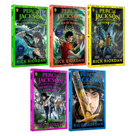 英文原版 Percy Jackson The Graphic Novel 波西·杰克逊漫画版1-5册 全彩漫画小说 魔兽之海/最终之神 英文版 进口英语原版书籍