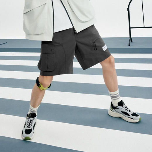 MJ乔丹质燥2026年夏季男性弹力梭织中裤速干五分裤QDLKZ3253288 商品图1