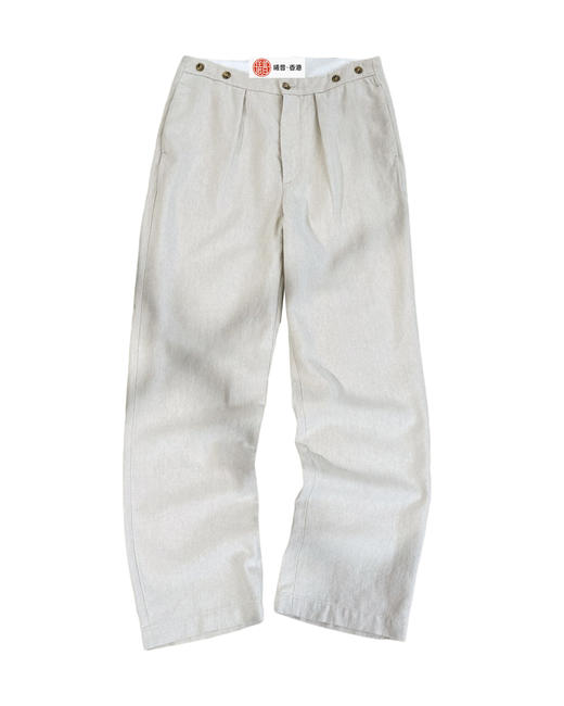 男款亚麻丝质休闲裤长裤ba005 商品图0