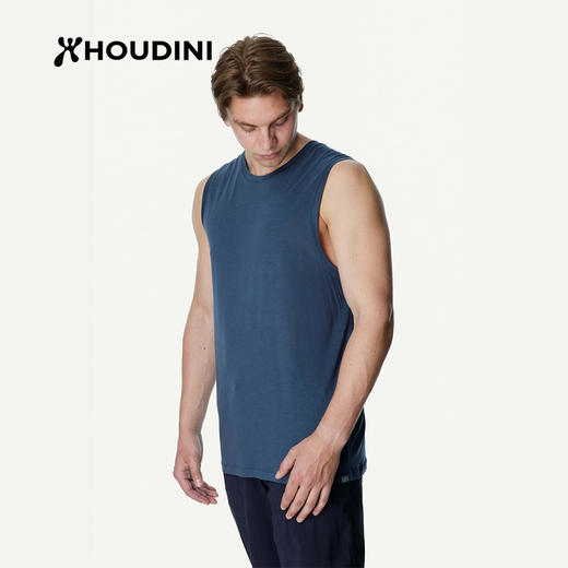 HOUDINI胡丁尼 Tree Tank 树 男款户外舒适透气天丝速干无袖背心231014/840047 商品图4