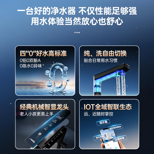 安吉尔哪吒高速净水器1400G家用净水器J3780-ROC186 商品图2