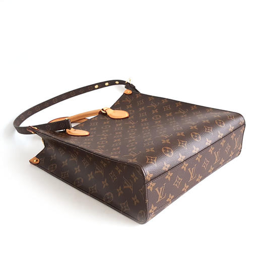 【95新】LV路易威登M45848中号老花Sac plat琴谱包手提单肩包女士140426AK10 商品图6