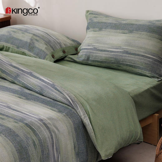 KINGCO京彩2026春夏新款纱布件套---奥丽绿 商品图4