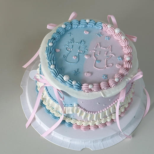 蓝粉小猫 商品图0