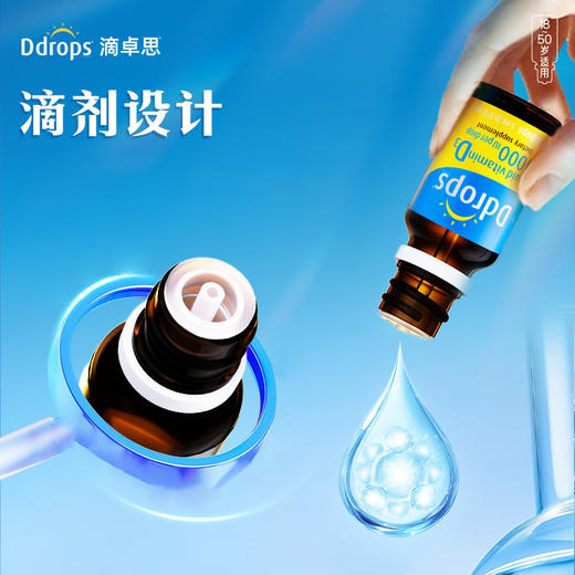 【含邮含税】Ddrops成人维生素D3滴剂1000iu 5ml/瓶 商品图2