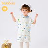 巴拉巴拉婴儿连体衣男童哈衣爬服2025新款夏装时髦萌 商品缩略图1