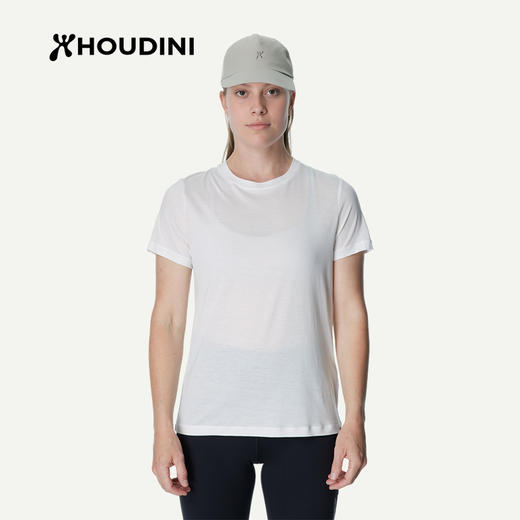 HOUDINI胡丁尼 Tree Tee 树 女户外透气速干莱塞尔天丝短袖T恤130954/840045 商品图10