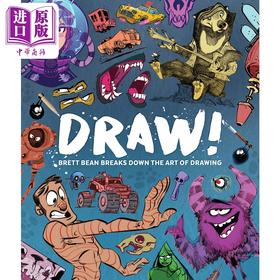 【中商原版】Draw!: Brett Bean 进口艺术 画吧! 布雷特·比恩解析绘画艺术 3dtotal 绘画涂鸦漫画教学