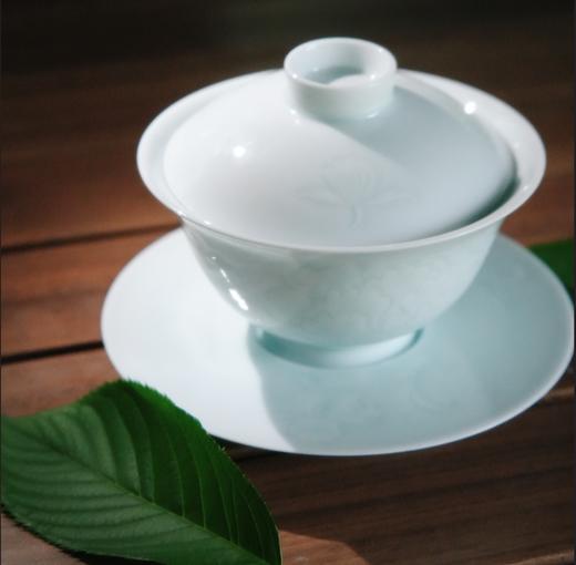 忘如斋.牡丹纹三才盖碗 商品图0