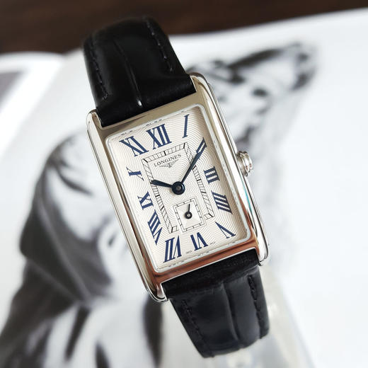 【95新】LONGINES 浪琴L5.255.4.71.0石英机芯21*32MM（女款）黛绰维纳系列精钢060426NJS15 商品图3