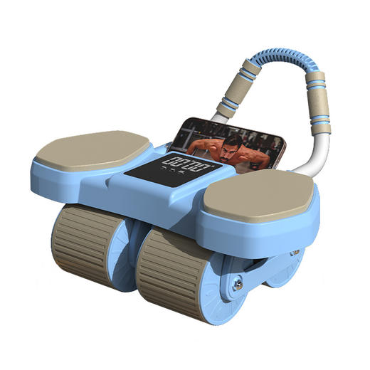 【一体成型安全承重、多功能四合一健身】健腹轮四轮自动回弹收腹卷腹练腹肌男女家用肘撑滚轮运动健身器材.TA 商品图4