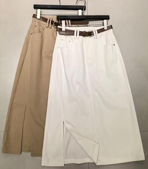 【门店同款】ENJOY夏季侧开叉A字牛仔裙 171543659 商品图2