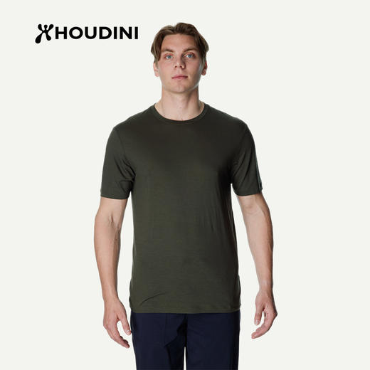 HOUDINI胡丁尼Tree Tee 树 户外男款莱塞尔天丝短袖840048/230954 商品图10