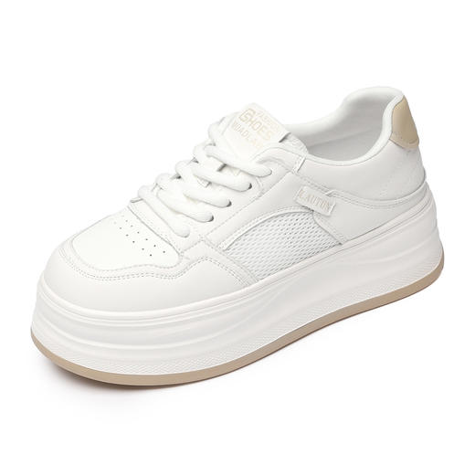 信诺妈妈运动鞋女士小白鞋百搭流苏装饰厚底休闲板鞋2026夏季新款X6L163-128 商品图4