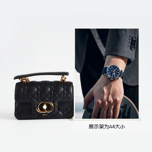 【95新】Dior迪奥Jolie系列黑色金扣迷你mini Jolie珍珠链条单肩包女士150426AK04 商品图9