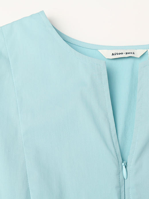 法式白色连衣裙女夏季 V 领收腰显瘦泡泡袖中长款 A 字大摆小白裙 商品图2