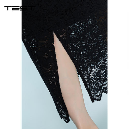 夏上新蕾丝季设计感高腰中长款包臀裙3262021 商品图4