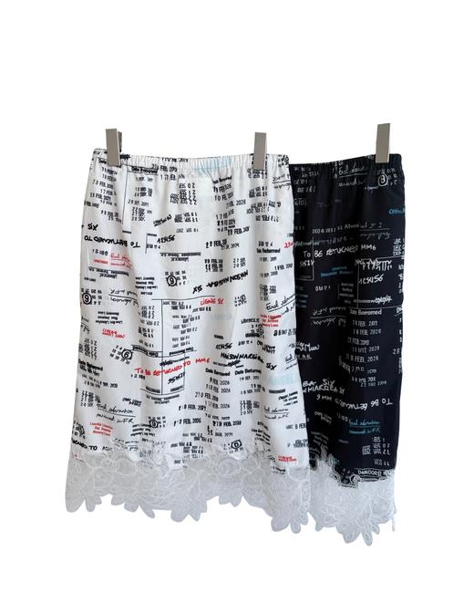 女款高腰印花半身裙ba016 商品图1