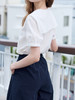 【百图lulu定制】【可露里衬衫】100%棉  两种风格  可甜可咸 披肩可拆卸  短袖衬衫 商品缩略图6