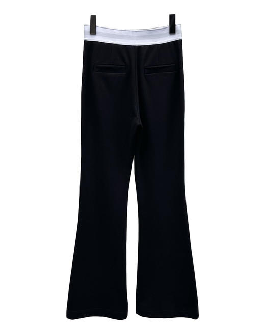 女款弹力腰微喇长裤he002 商品图1