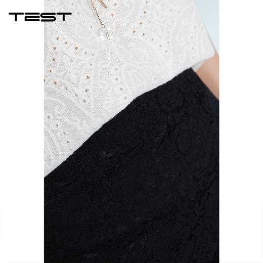 夏上新蕾丝季设计感高腰中长款包臀裙3262021 商品图3