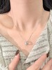 卡蒂罗KADER 足银 轨迹情侣项链  莫比乌斯环锁骨链环环相扣罗马数字简约时尚经典百搭款 恋爱告白好运 999银 项链 男女同款情侣款 商品缩略图5
