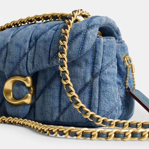 【爆】1楼COACH蔻驰女士绗缝丹宁TABBY 20号单肩包斜挎包 吊牌价3250现价2999 商品图4