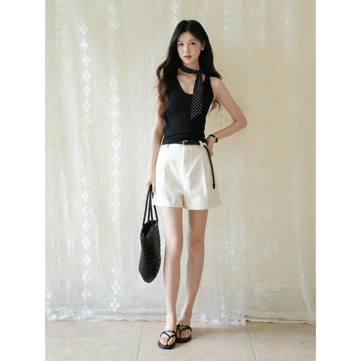 鹿向南【0420/20:00新品前1小时7折限量100件】黑色背心 商品图2