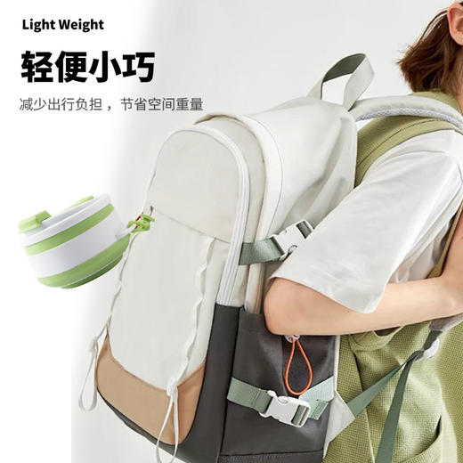 【硅胶折叠水杯❗可挂背包】便携式硅胶折叠水杯户外露营随手杯果汁杯办公咖啡杯伸缩杯漱口杯。ri 商品图1