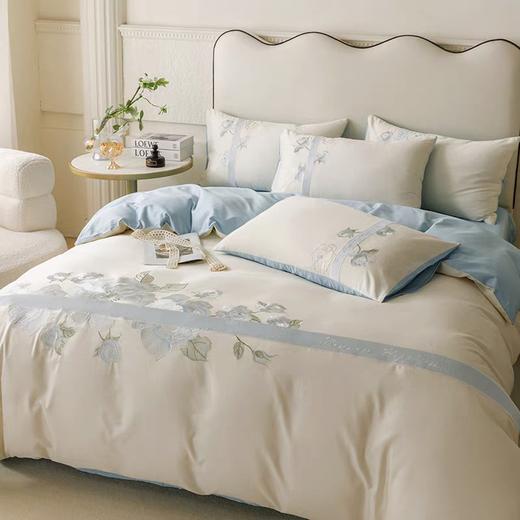 直发 新疆长绒棉【纯棉斜纹棉重工刺绣款四件套】 商品图0