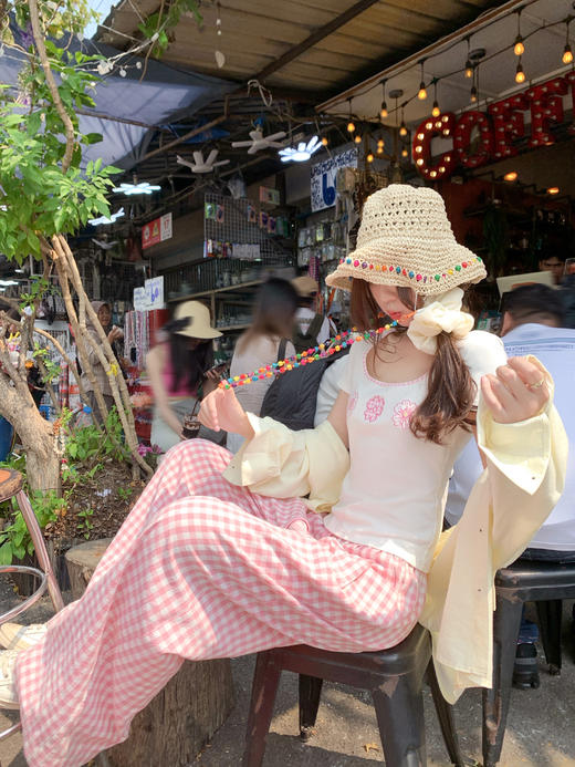 <曾小咸推荐>4.19现货秒杀 ！微信超特价！韩系刺绣花朵修身短袖t恤 日常119.99 立减70 秒杀49.99！！ 商品图9