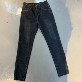 B弹力铅笔加绒牛仔裤 冬季 952024010017