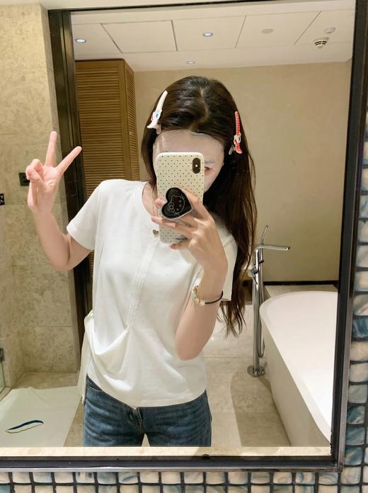 <曾小咸推荐>4.19现货秒杀 ！微信超特价！韩系不规则下摆短袖 日常139.99 立减80 秒杀59.99！！ 商品图8