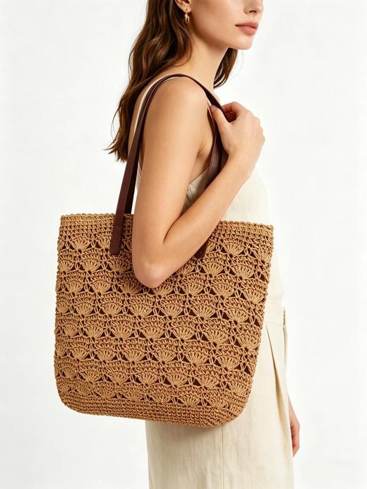 品牌代工厂！经典编织托特包  26Y04087- 商品图1