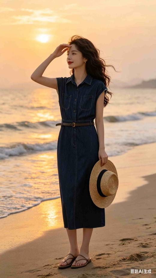 64X013天丝牛仔连衣裙 商品图4