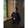 PanYiXiu/潘依绣100%桑蚕丝假两件双层拼接气质宽松显瘦圆领上衣 W-63757 商品缩略图3