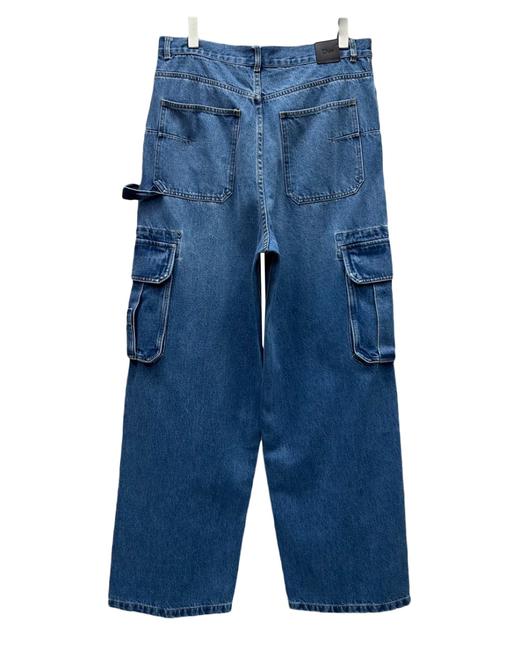 男款logo刺绣牛仔裤长裤 可配套装la010 商品图1