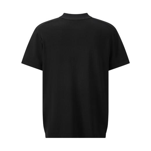 男款立体刺绣丝质短袖针织衫he001 商品图1