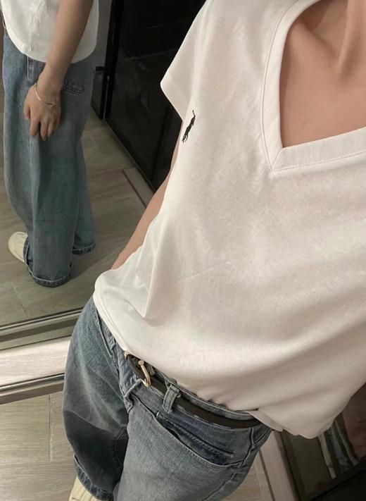Ralph Lauren拉夫V领小标刺绣T恤 商品图10