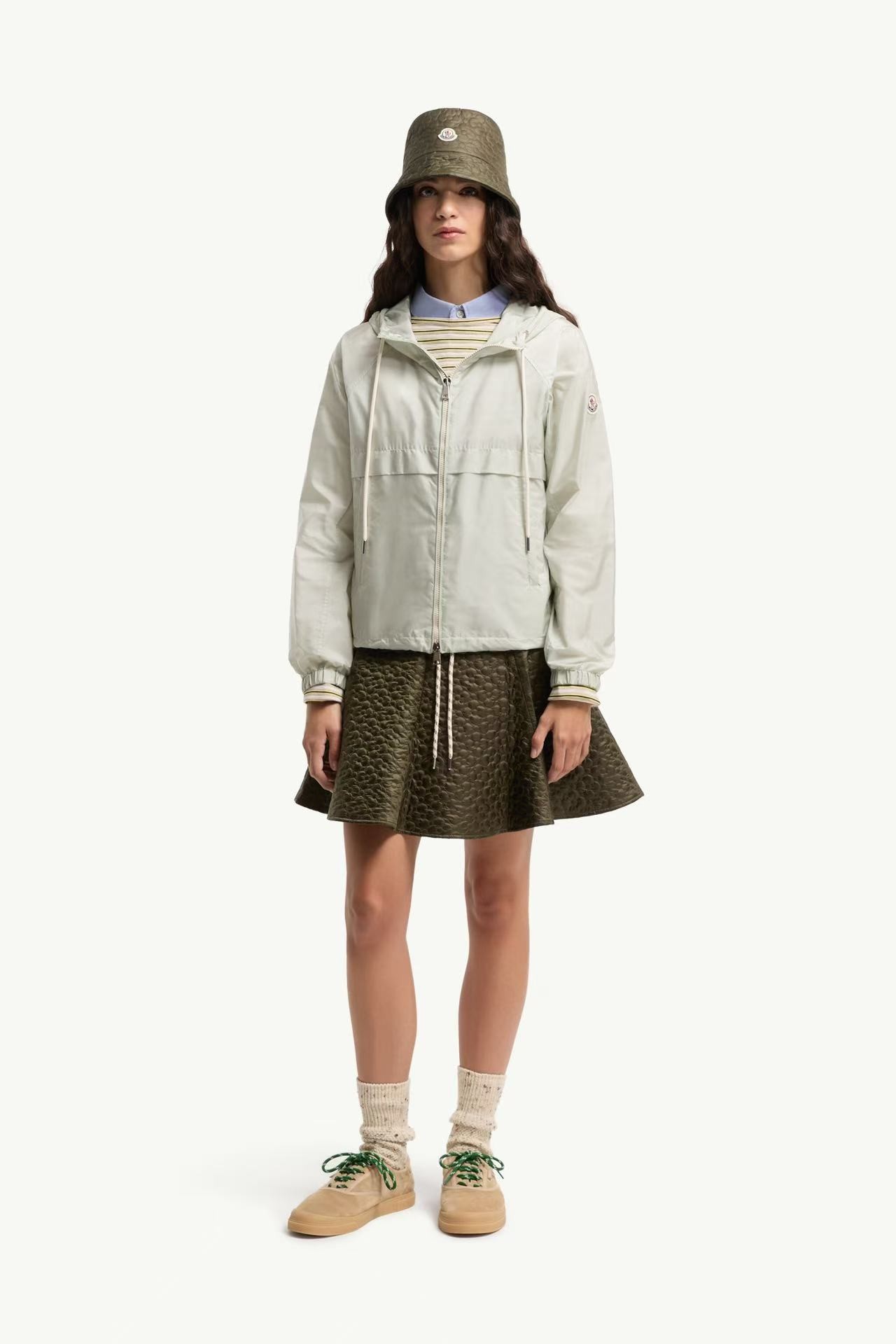Moncle*盟可睐 春夏新品Coquelicot女士连帽夹克外套