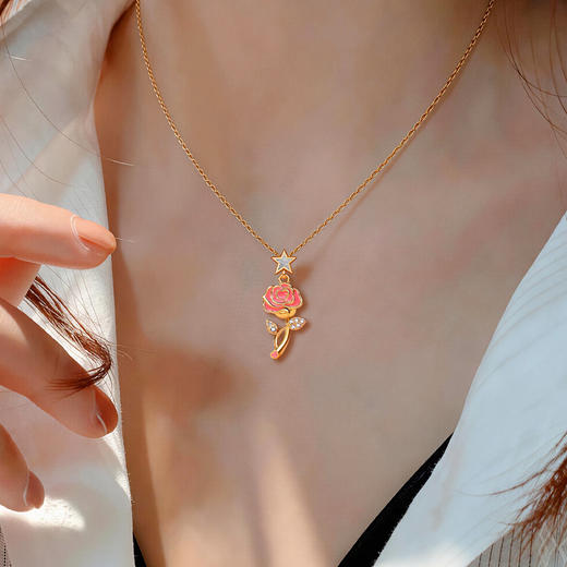 热卖中！！【中国·航天文创（CASCI）】官方特许产品——太空造物·星辰之恋玫瑰陨石项链  商品图3