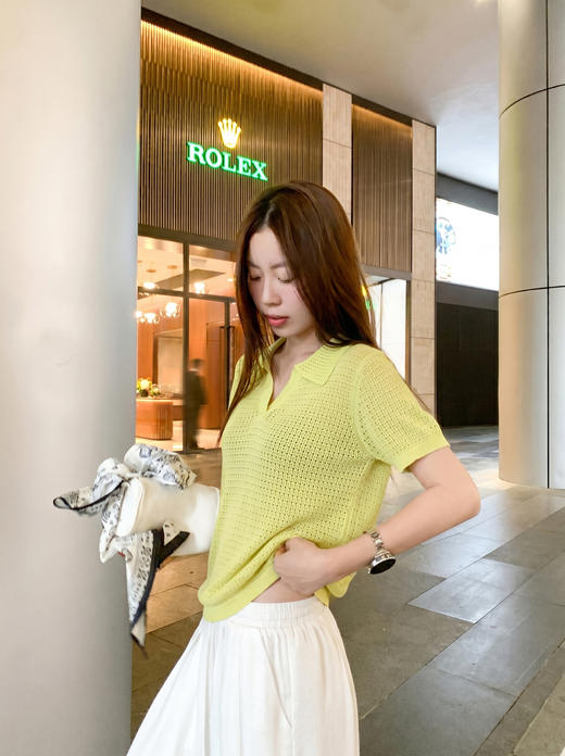 <曾小咸推荐> 4.20新品上新 polo领镂空针织衫 原价119！！ 活动价69！！【预售款，预计3-15天发货】 商品图10