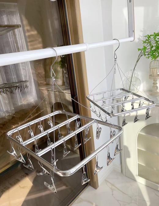 纯元！出口单！山姆在售同款！多功能不锈钢晾衣架裤架套装！ 商品图12