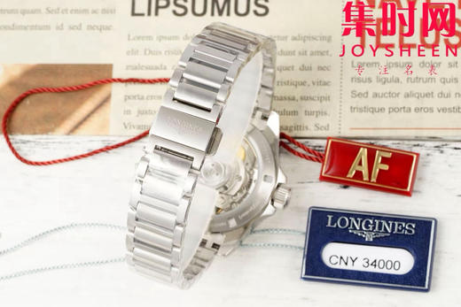 浪琴新款 AF康卡斯悦动系列34mm 贝母钻面 女士腕表 商品图8